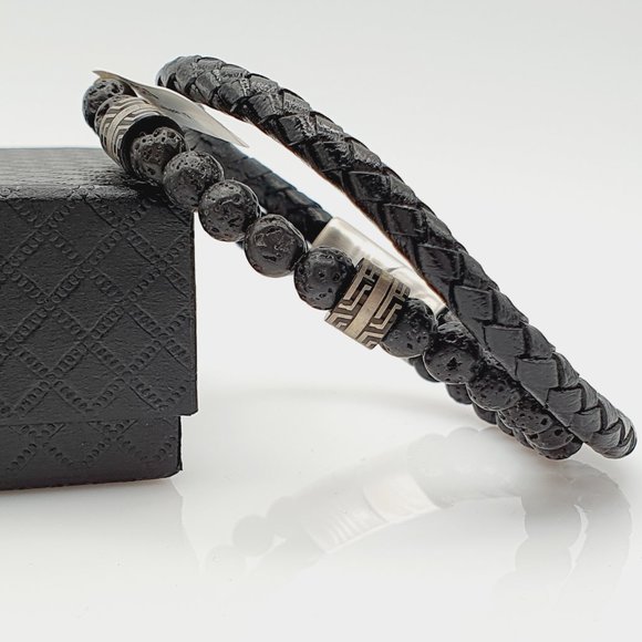 Beads & Leather Bracelets for men, MO112 - Picture 13 of 16